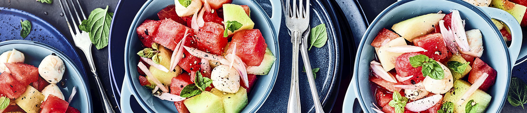  Melonen-Mozzarella-Salat